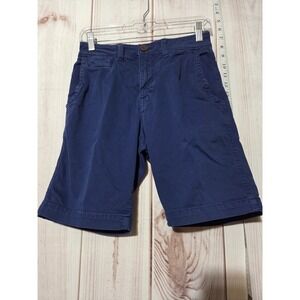 American Eagle Boys 26 Blue Active Flex Pleated‎ Chino Shorts
